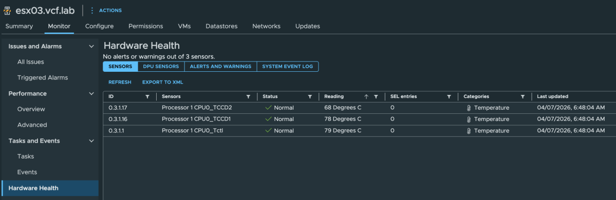 Screenshot of AMD Zen4/Zen5 IPMI Thermal Driver for ESX Fling