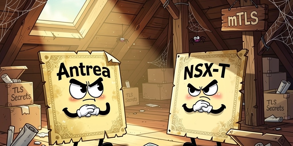 Screenshot of Antrea, NSX-T et Openshift sont dans un bateau ...