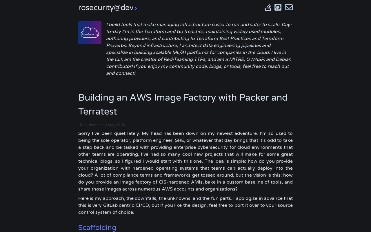 Screenshot of Building an AWS Image Factory with Packer and Terratest