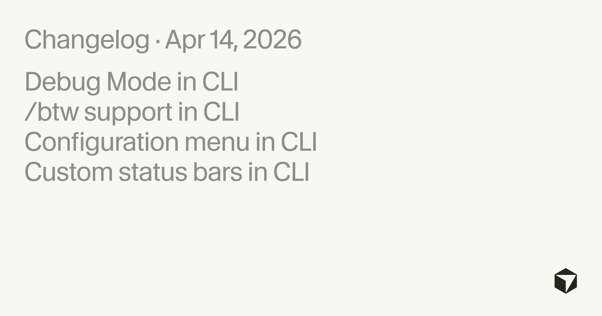 Screenshot of CLI Debug Mode and /btw Support · Cursor