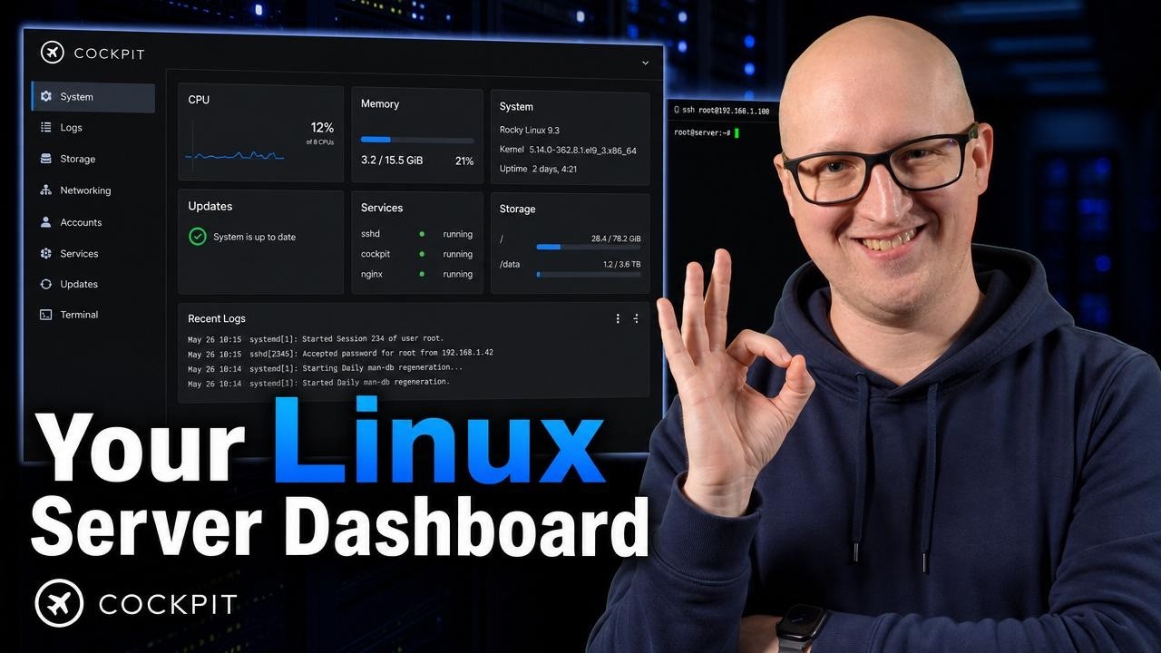 Screenshot of Cockpit: The Easiest Way to Manage Linux Servers