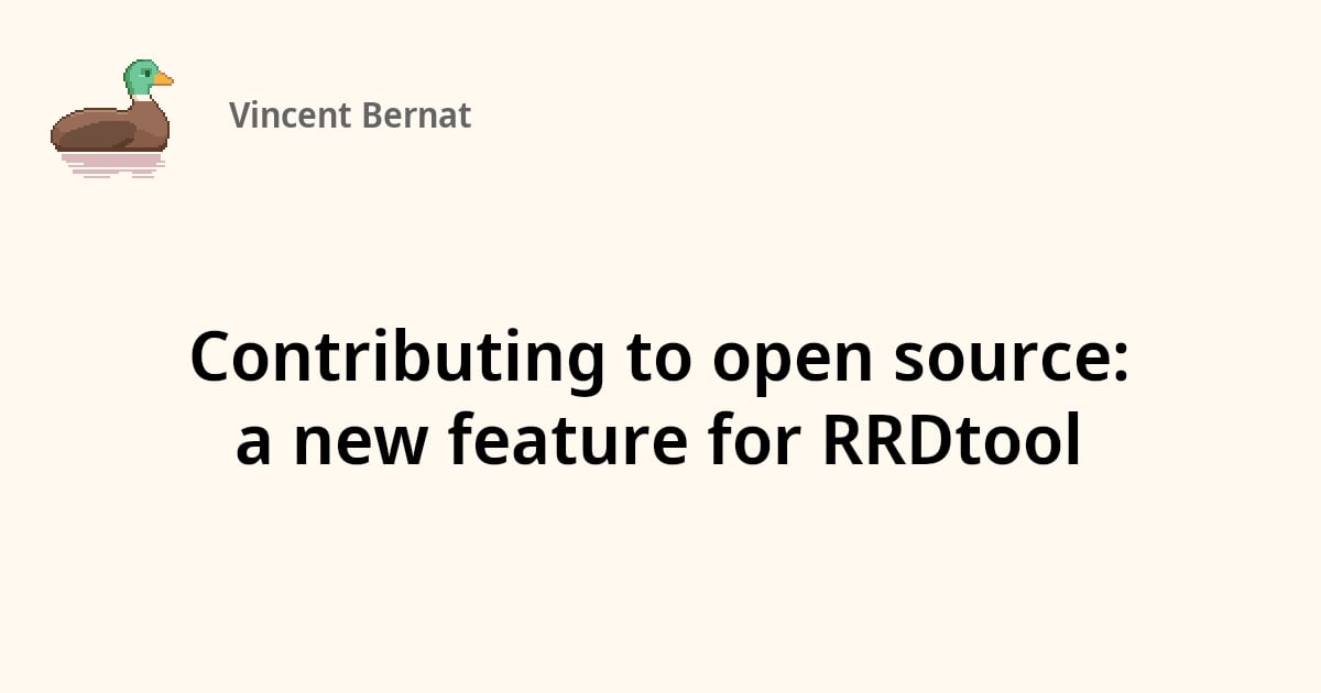 Screenshot of Contributing to open source: a new feature for RRDtool