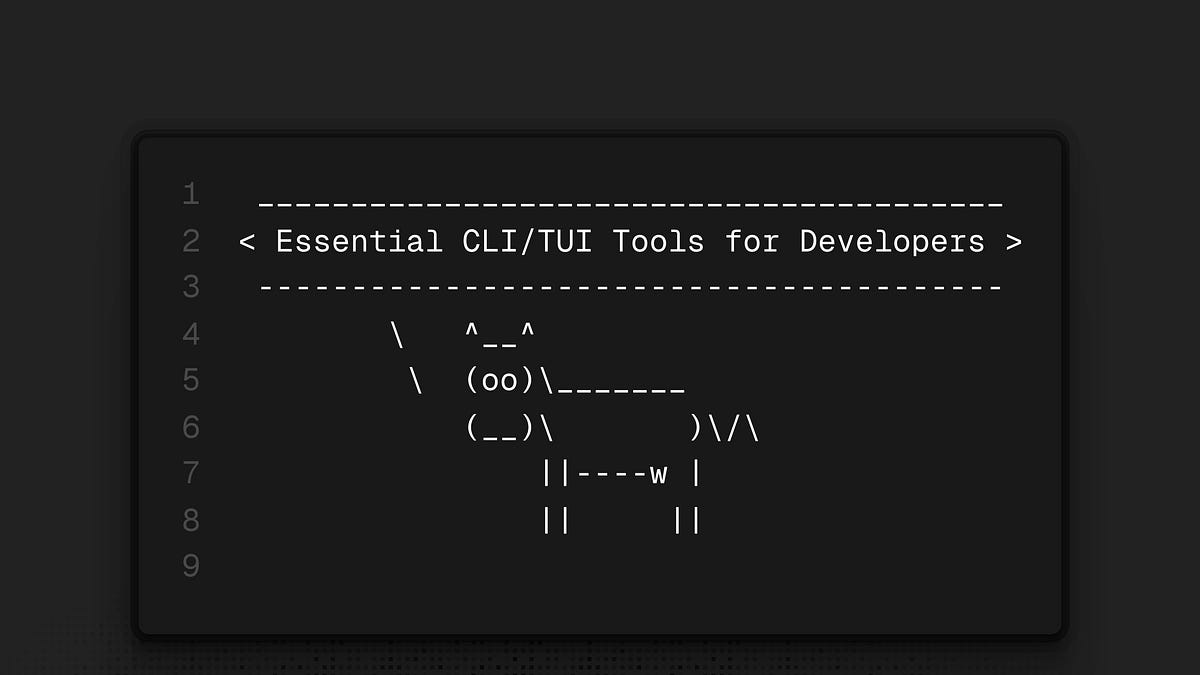 Screenshot of Essential CLI Tools for Developers