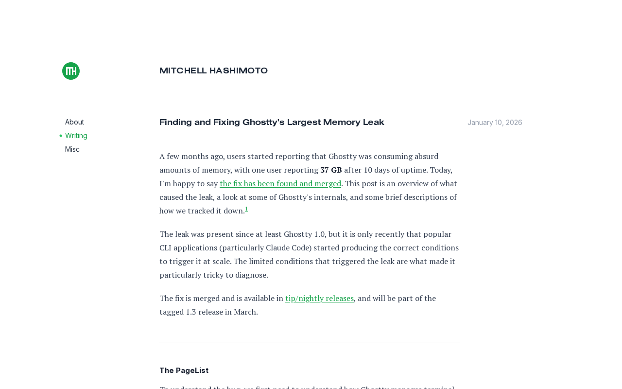 Screenshot of Finding and Fixing Ghostty's Largest Memory Leak
