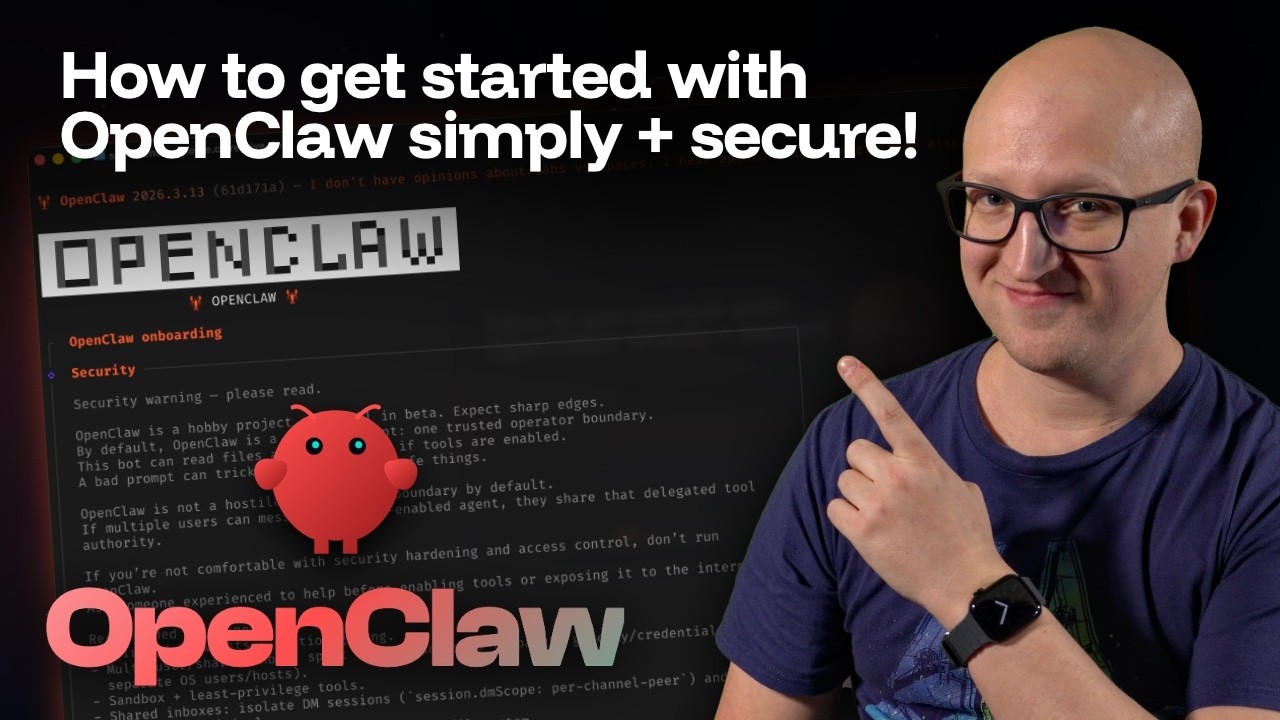 Screenshot of Getting started with OpenClaw (VPS Set-Up simply + secure) Tutorial