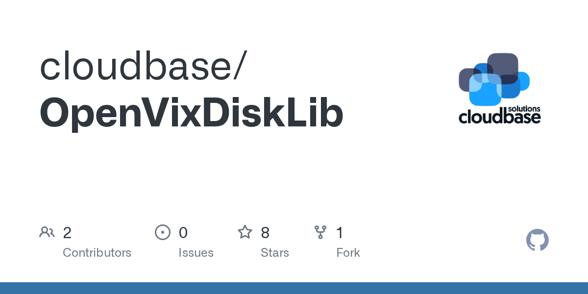 Screenshot of GitHub - cloudbase/OpenVixDiskLib