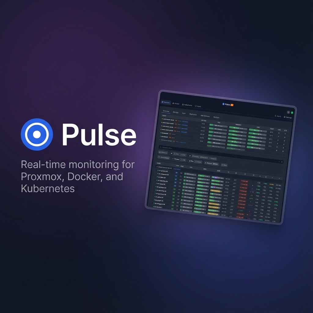 Screenshot of GitHub - rcourtman/Pulse: Real-time monitoring for Proxmox, Docker, and Kubernetes with AI-powered insights, smart alerts, and a beautiful unified dashboard