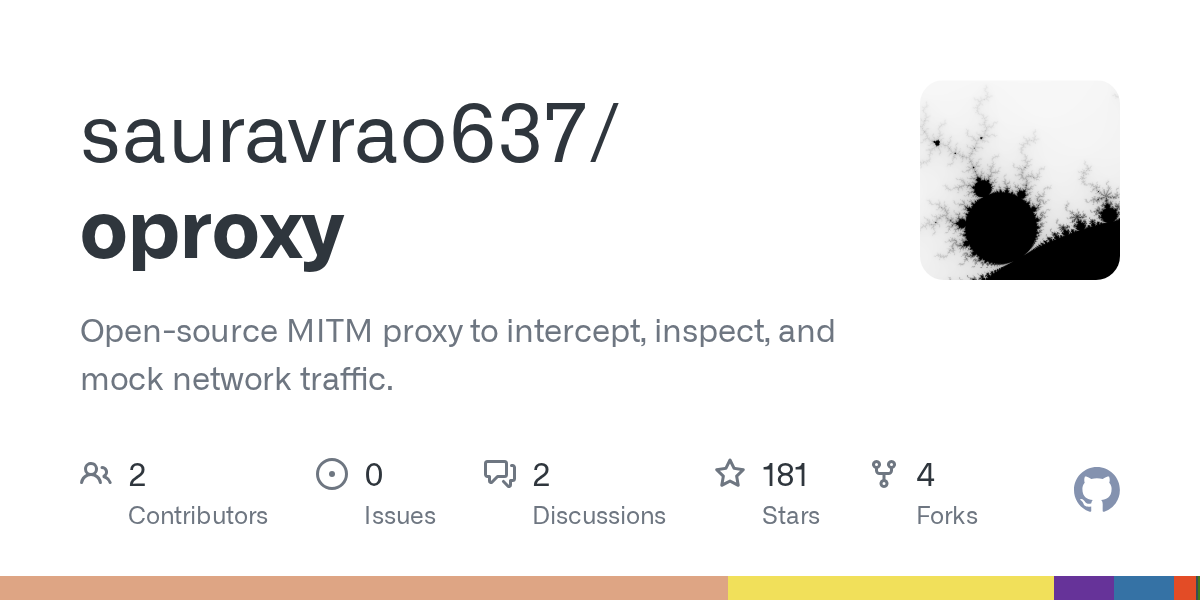 Screenshot of GitHub - sauravrao637/oproxy
