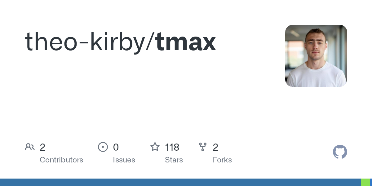 Screenshot of GitHub - theo-kirby/tmax