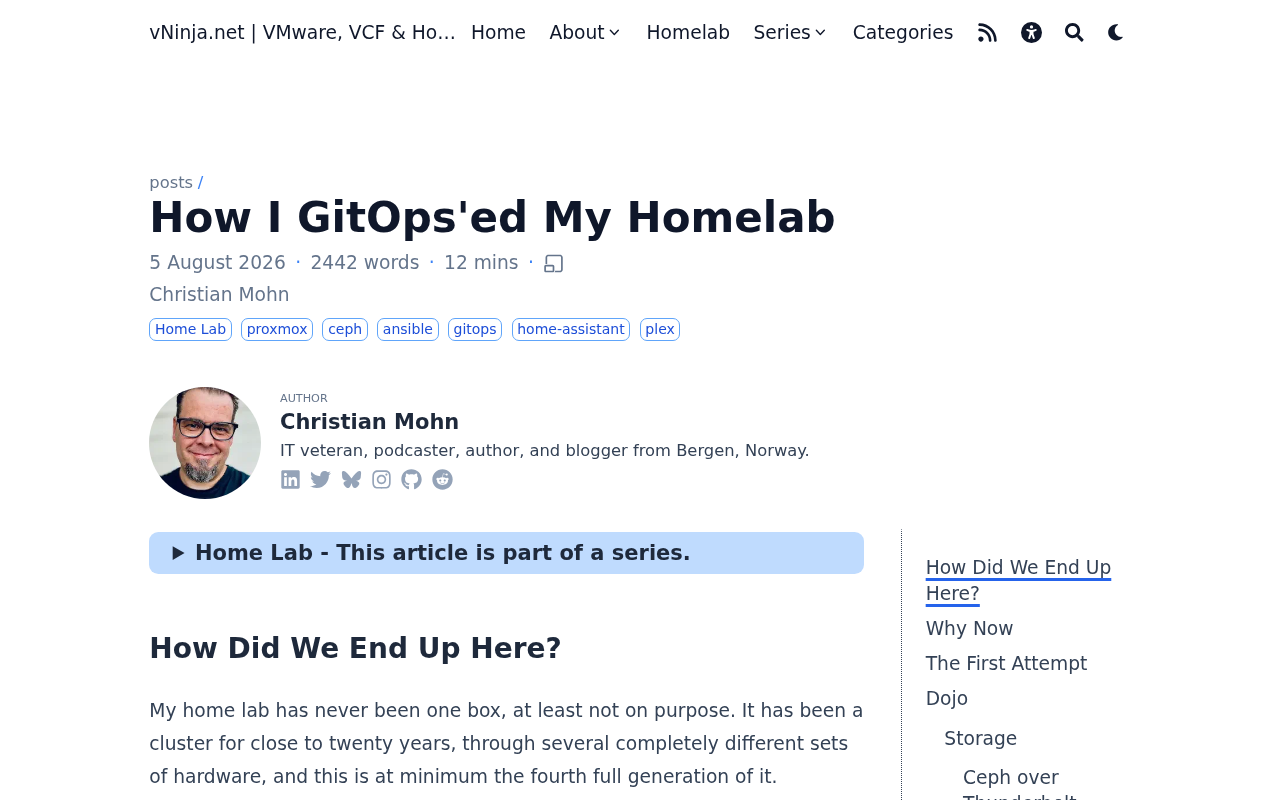 Screenshot of How I GitOps'ed My Homelab