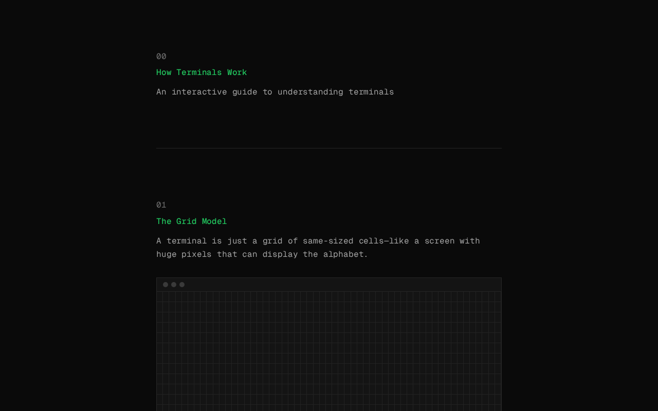 Screenshot of How Terminals Work