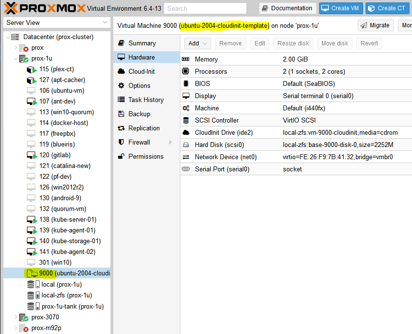 Screenshot of How to create a Proxmox Ubuntu cloud-init image - Austin's Nerdy Things