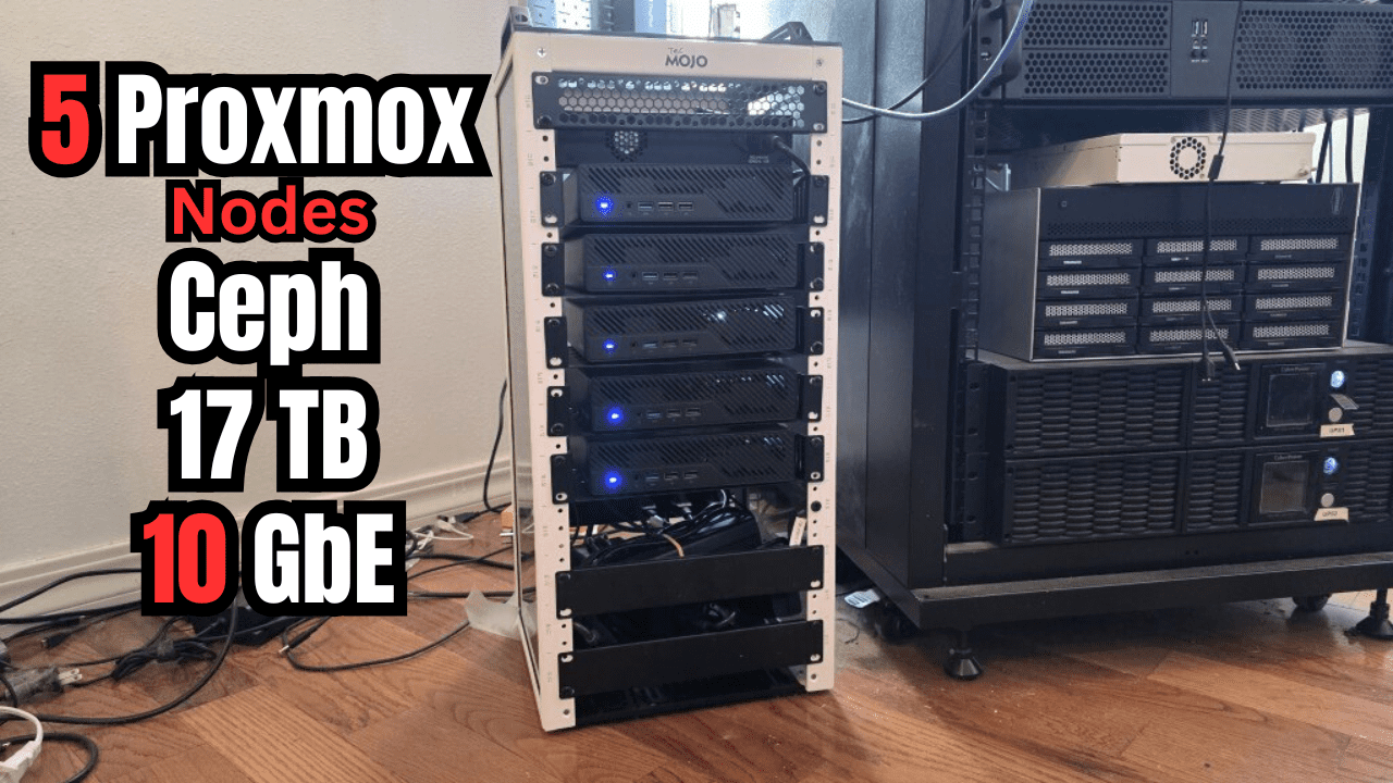 Screenshot of I Built a 5-Node Proxmox and Ceph Home Lab with 17TB and Dual 10Gb LACP