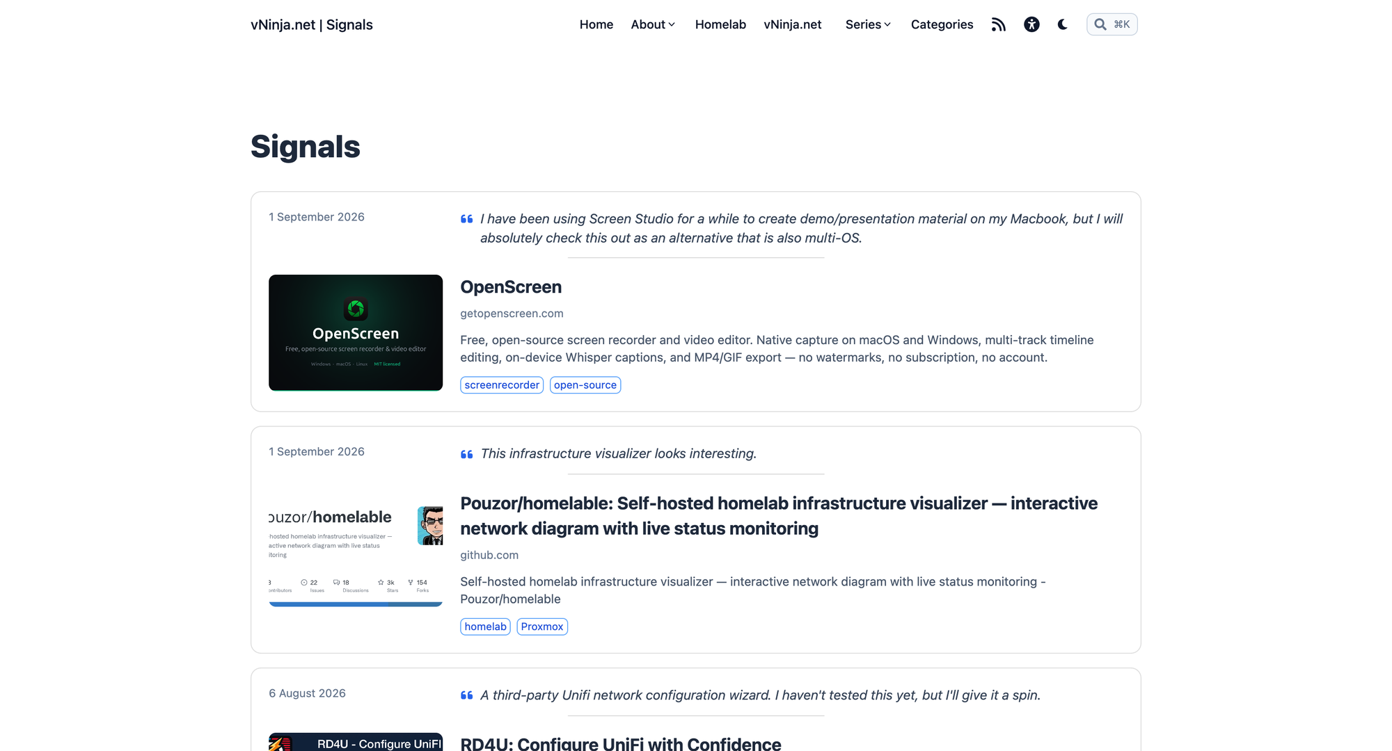 Screenshot of Introducing Signals