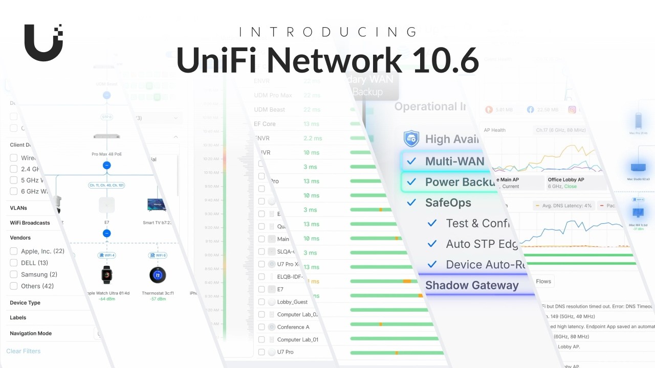 Screenshot of Introducing: UniFi Network 10.6