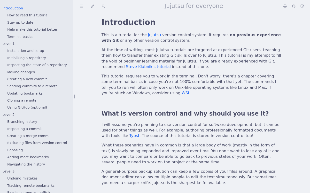 Screenshot of Introduction - Jujutsu for everyone
