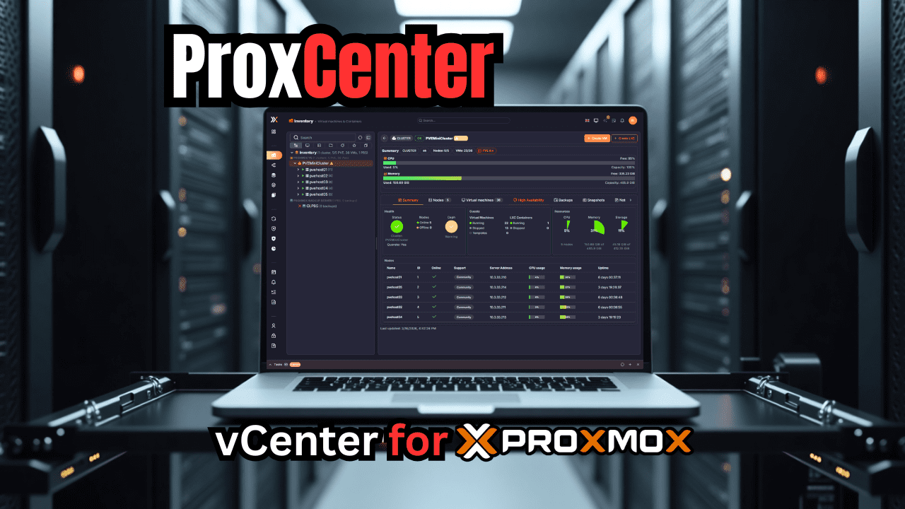 Screenshot of Is This the vCenter Experience Proxmox Has Been Missing? Meet ProxCenter