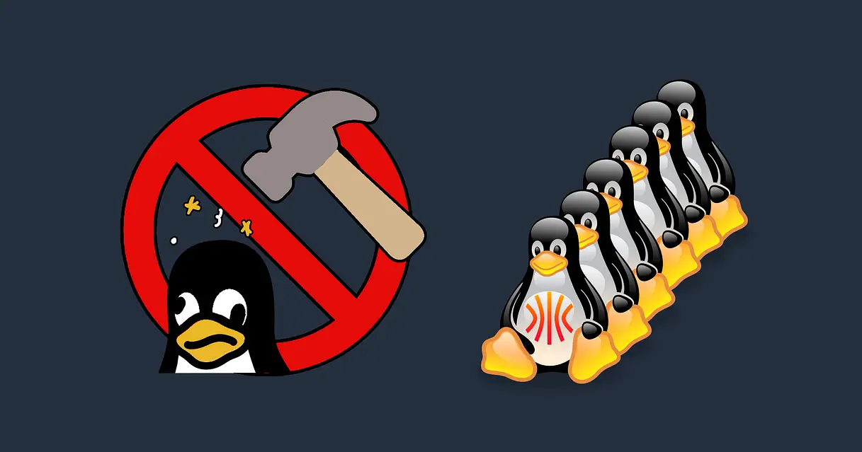 Screenshot of Linux golden images without packer