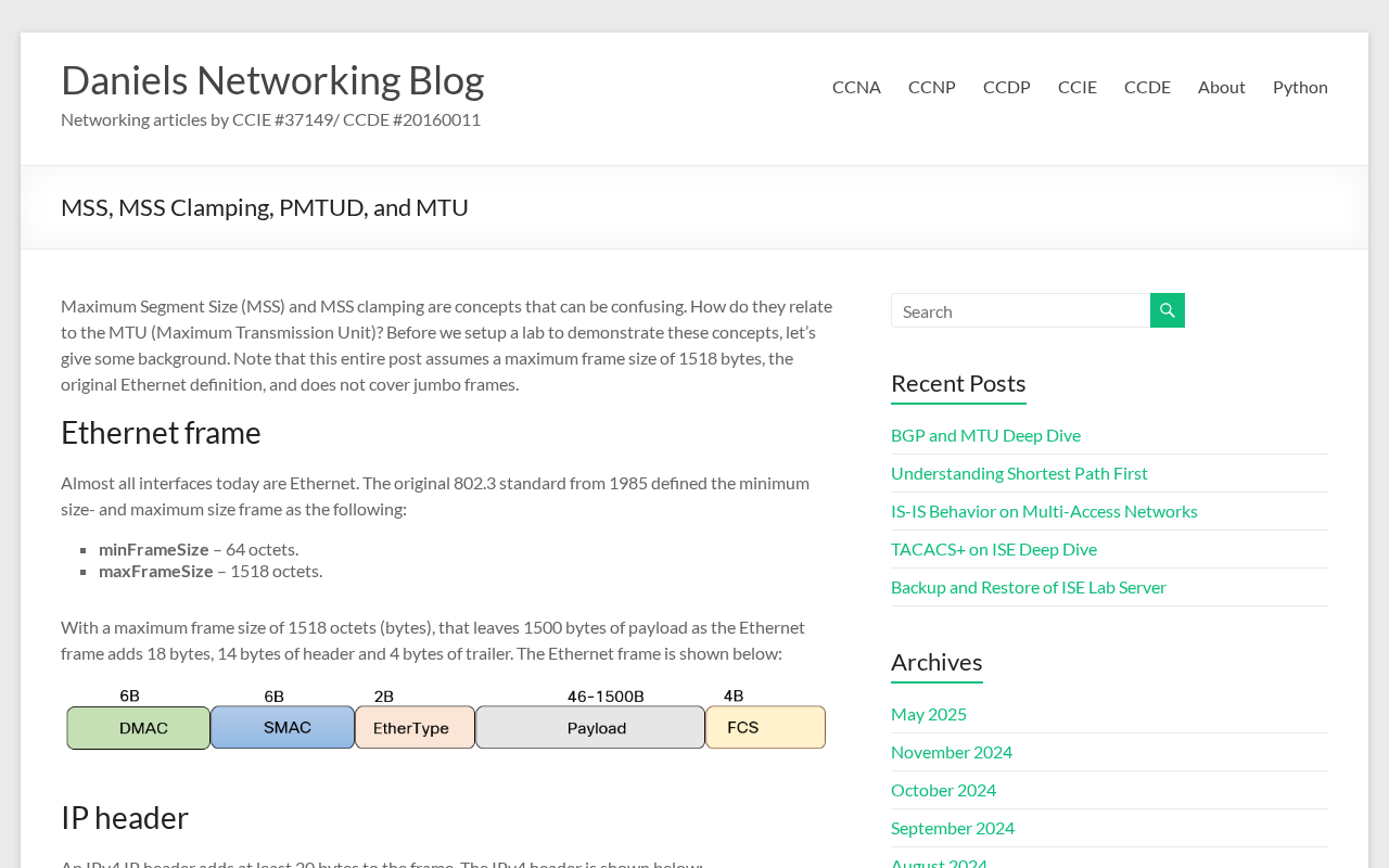 Screenshot of MSS, MSS Clamping, PMTUD, and MTU – Daniels Networking Blog