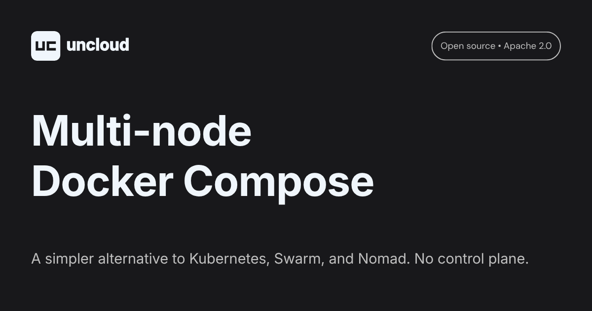 Screenshot of Multi-node Docker Compose for production