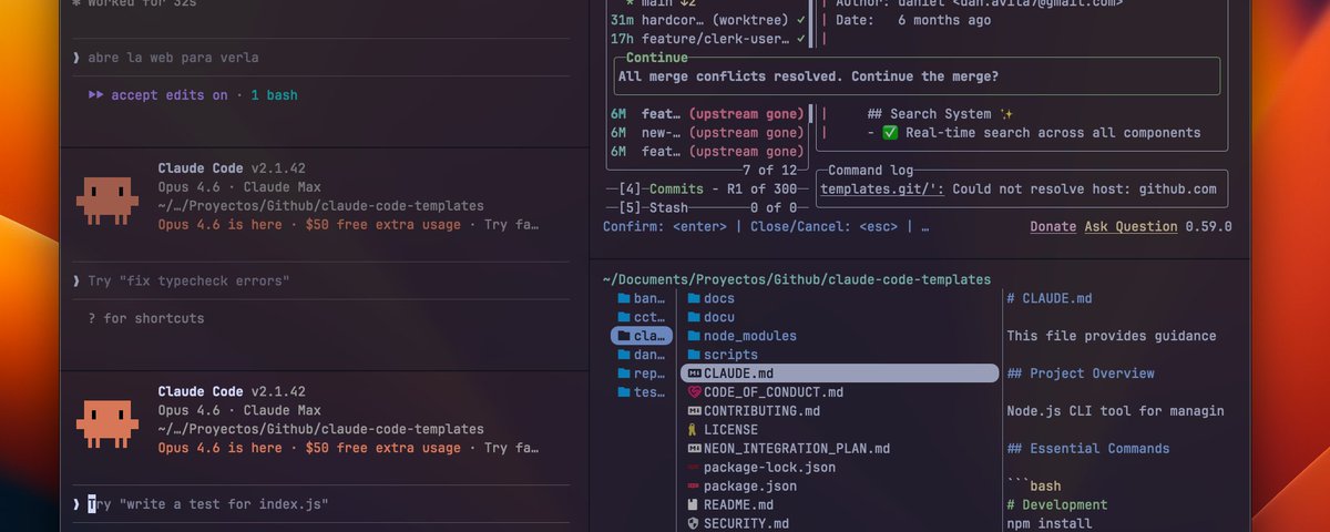 Screenshot of My Ghostty setup for Claude Code with SAND Keybindings
