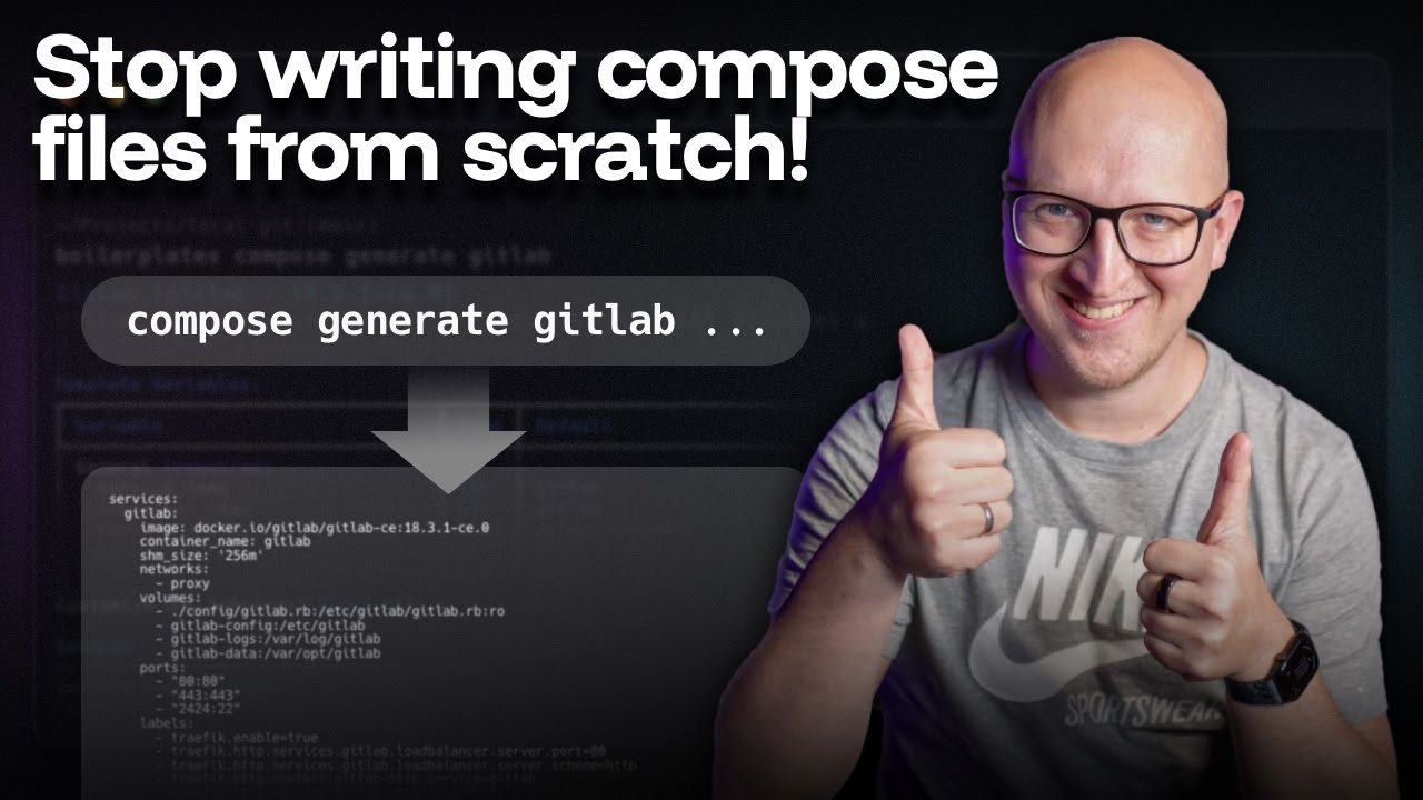 Screenshot of My ultimate Docker Compose template toolkit: Boilerplates v2