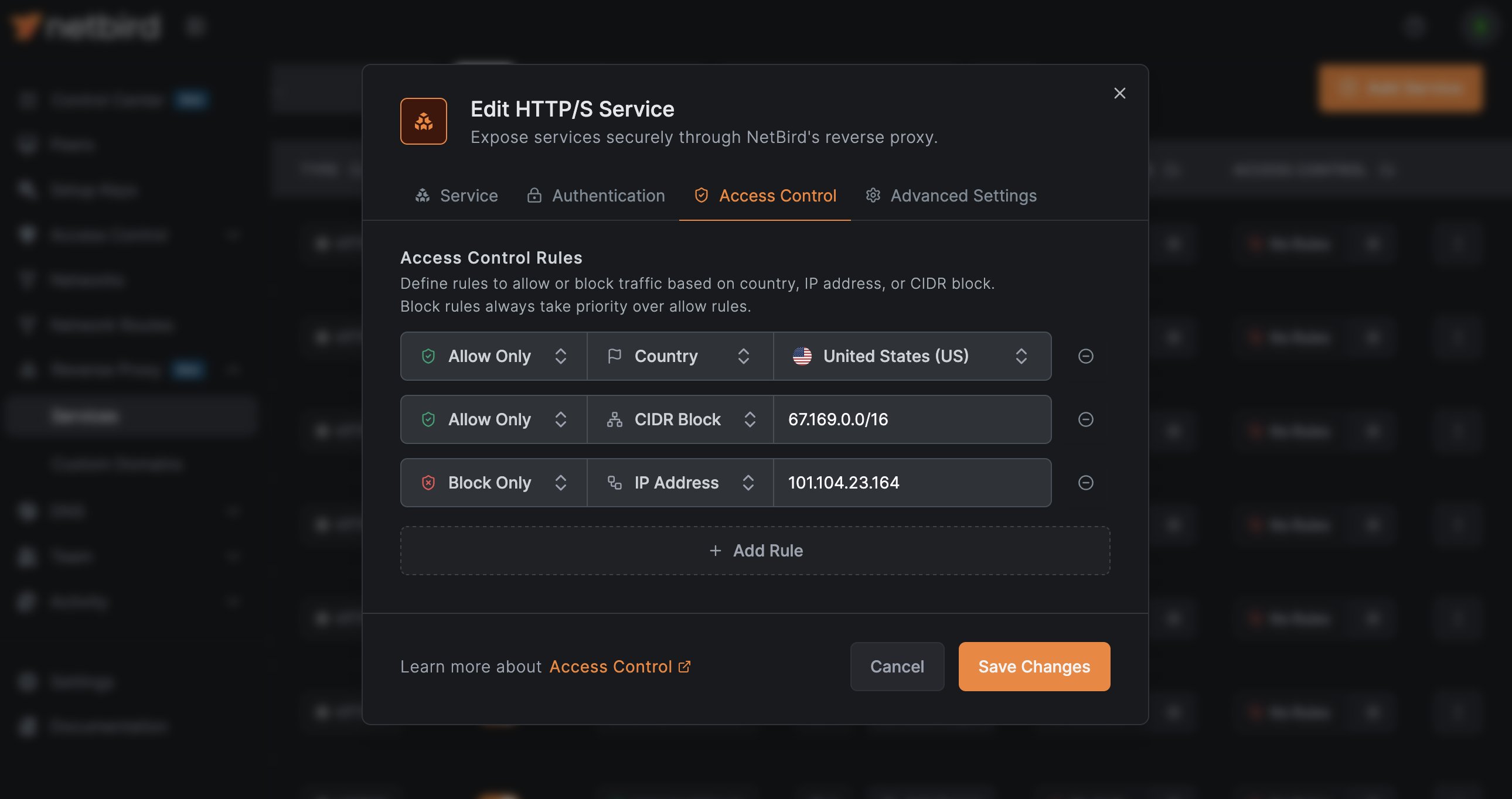 Screenshot of @netbird: NetBird v0.67 brings Layer 4 proxy support to our reverse proxy! Expose TCP, UDP...