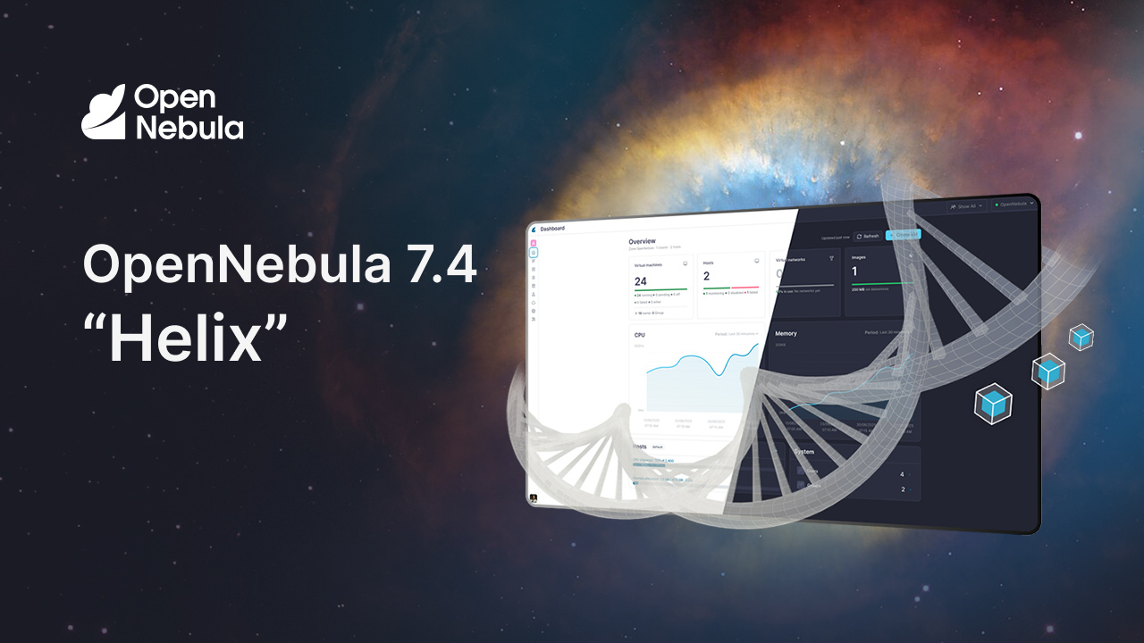 Screenshot of OpenNebula 7.4 “Helix”