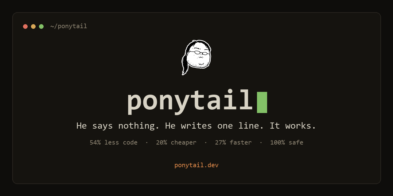 Screenshot of ponytail