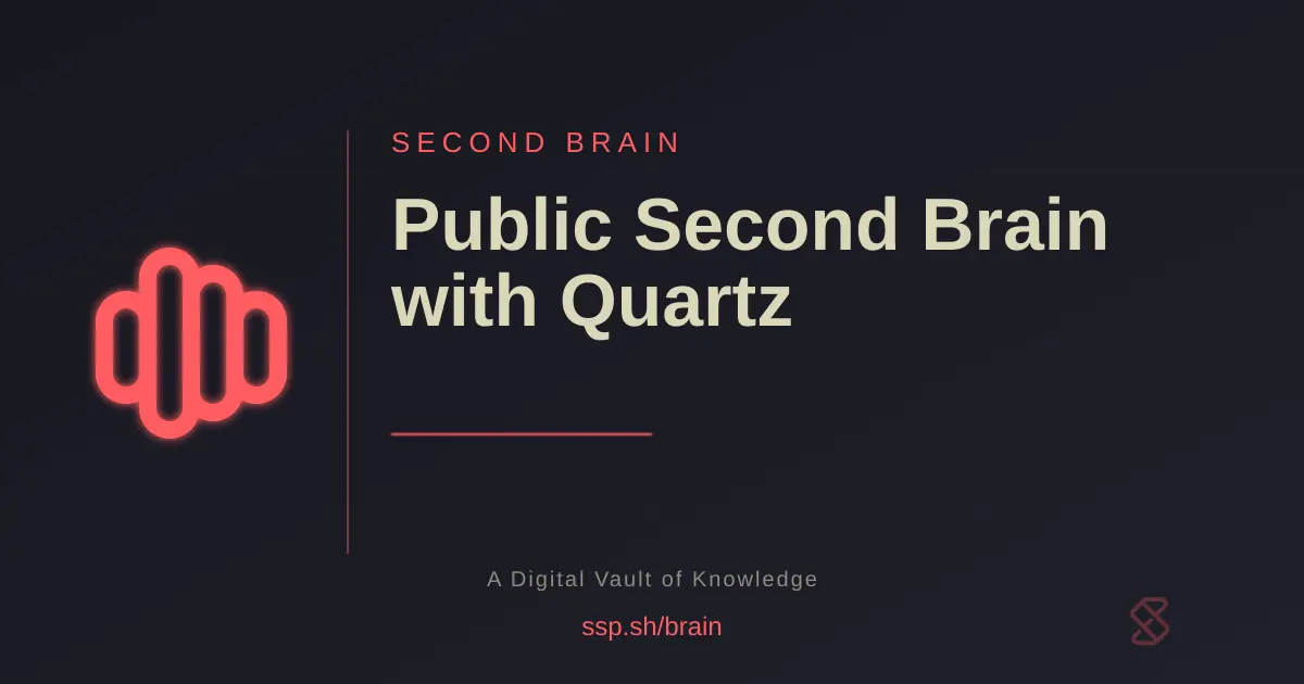 Screenshot of Public Second Brain with Quartz