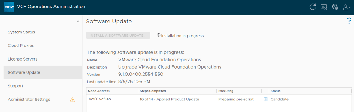 Screenshot of Quick Tip: Automating PAK Upload & Installation for VCF Operations