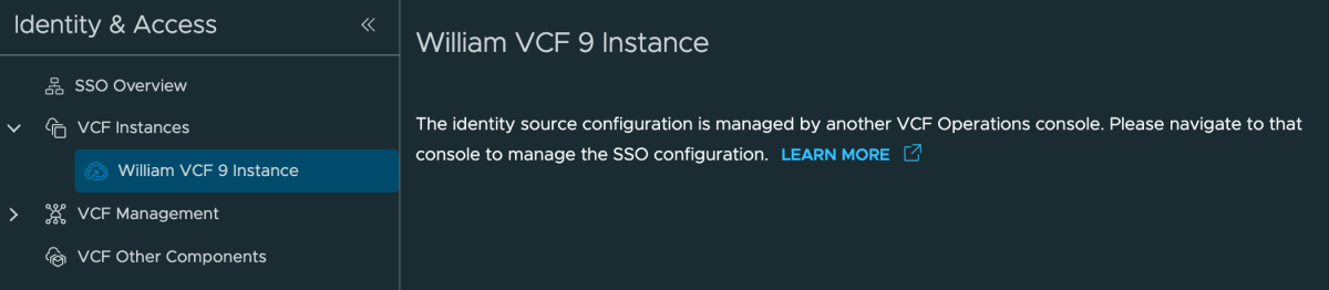 Screenshot of Quick Tip - Reset vCenter Server from previously managed VCF Operations for VCF Single Sign-On (SSO)