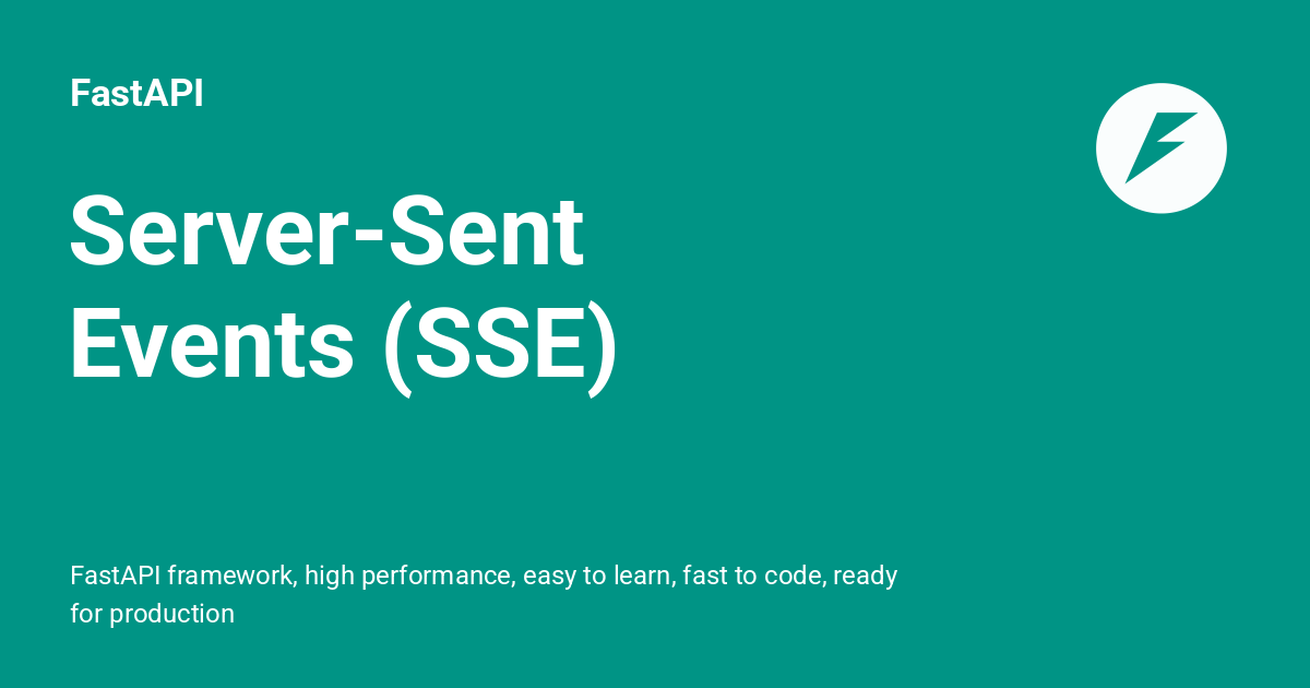 Screenshot of Server-Sent Events (SSE) - FastAPI