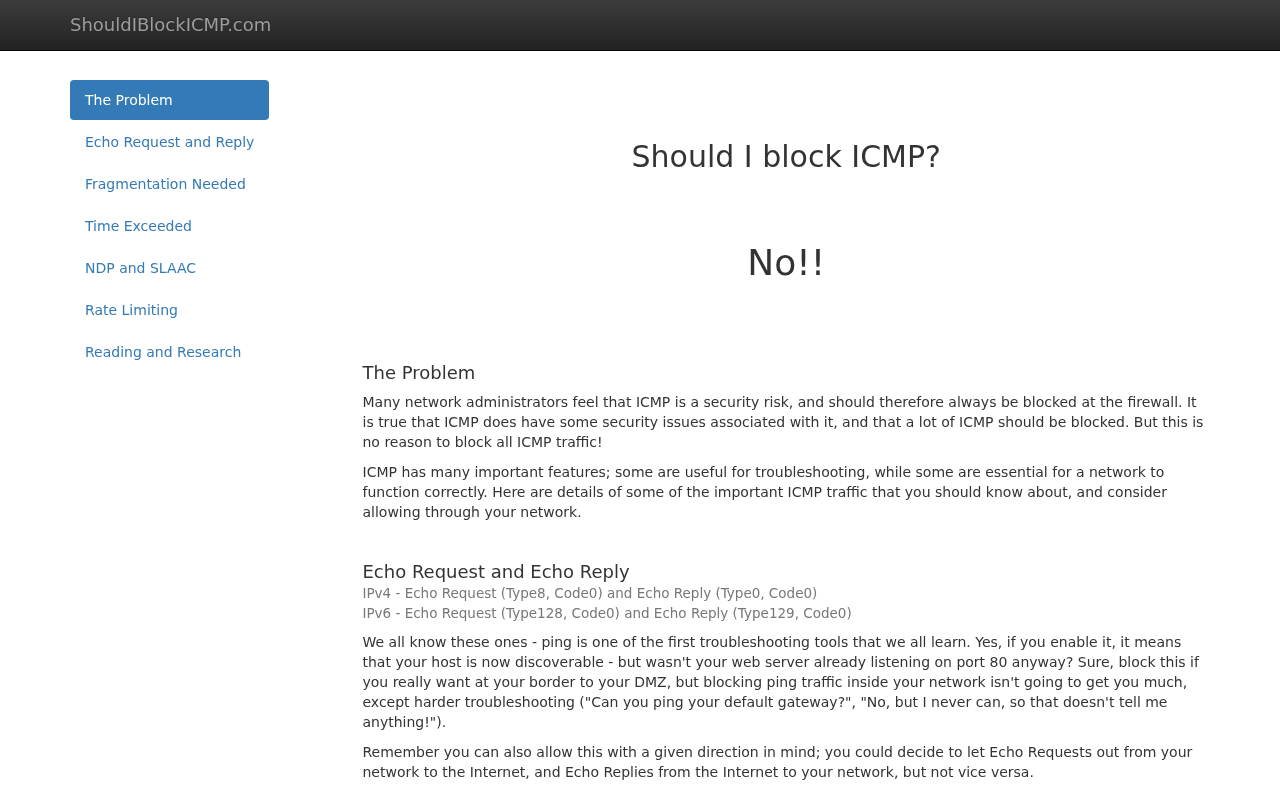 Screenshot of Should I block ICMP?