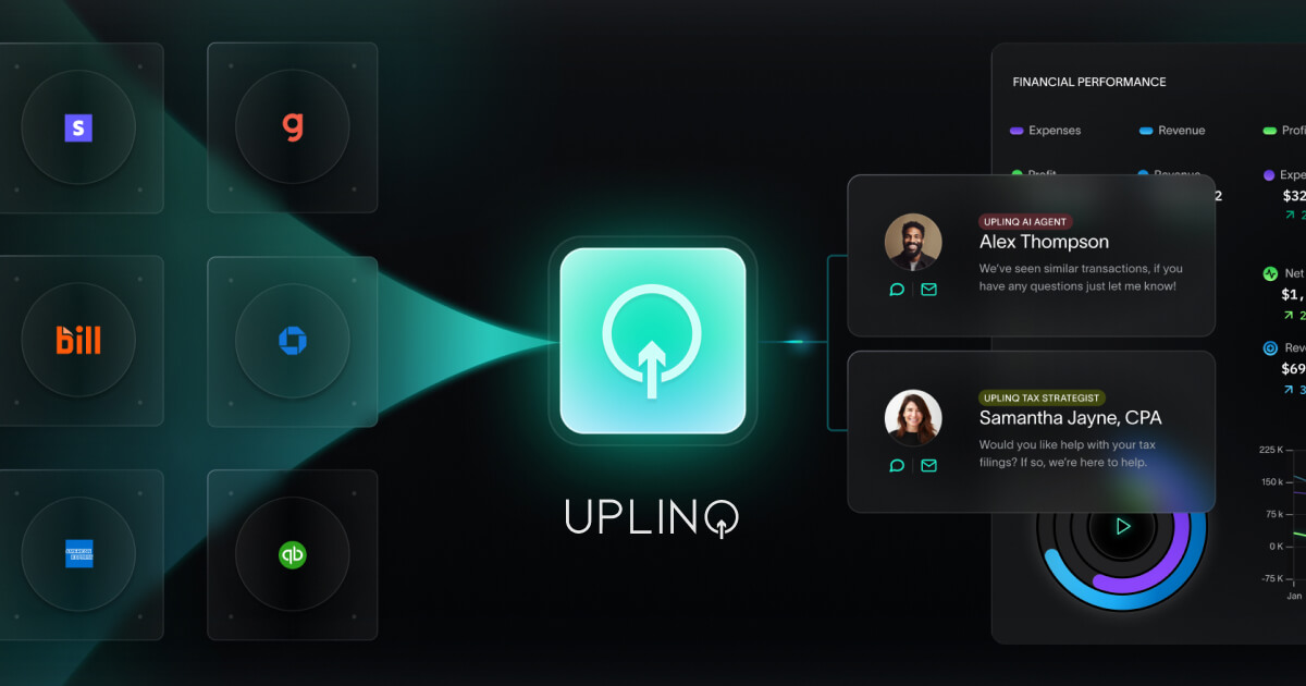 Screenshot of SMB Bookkeeping & Tax AI | Uplinq