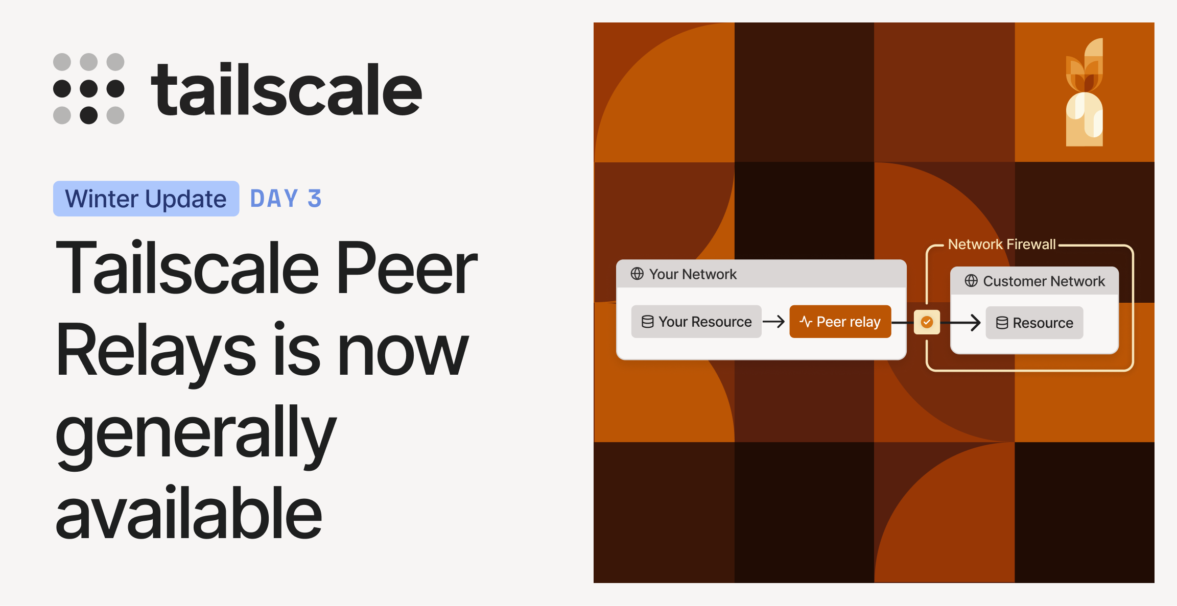 Screenshot of Tailscale Peer Relays: Use your own devices as high-throughput relays