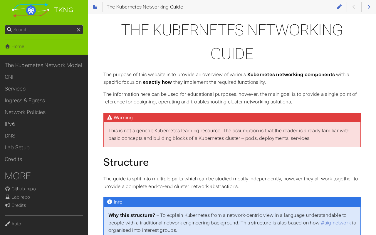 Screenshot of The Kubernetes Networking Guide