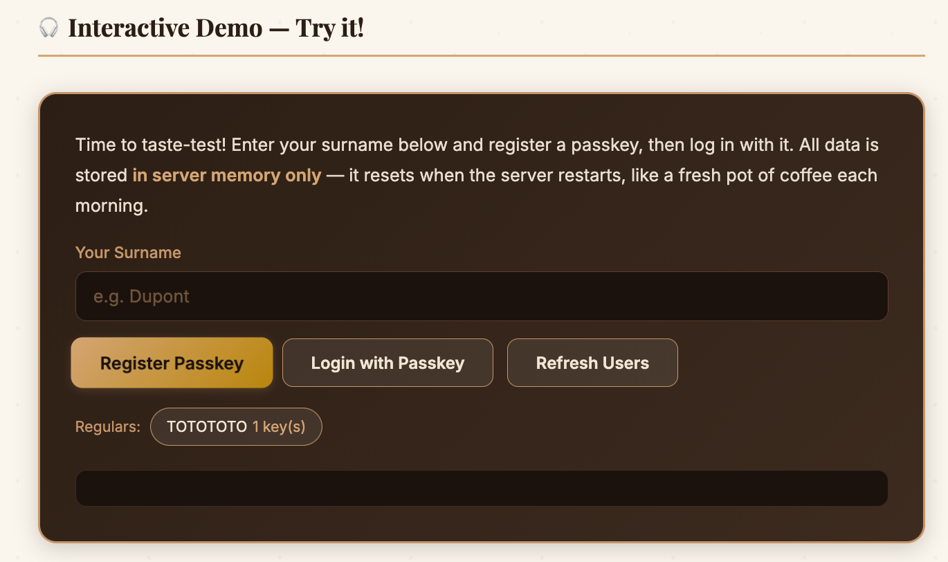 Screenshot of Understand Passkeys — with a Cup of Coffee