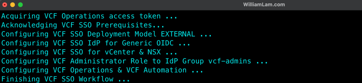 Screenshot of VCF 9.1 - Automating VCF Single Sign-On (SSO) with OIDC-based Identity Provider