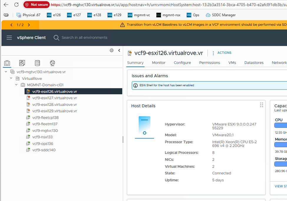 Screenshot of VMware vCloud Foundation 9 – Licensing Part 1