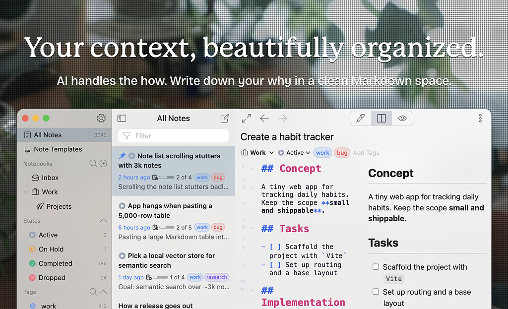 Screenshot of What's new in v6