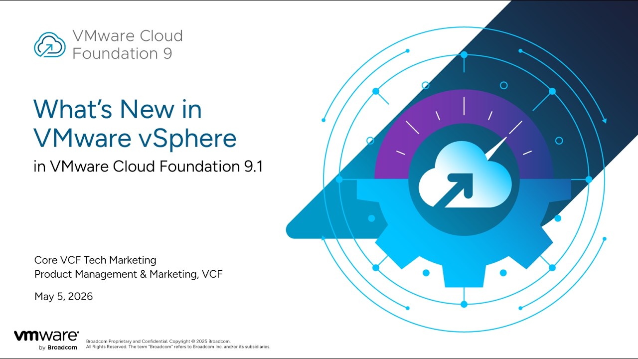 Screenshot of What's New with VMware vSphere in VCF 9.1
