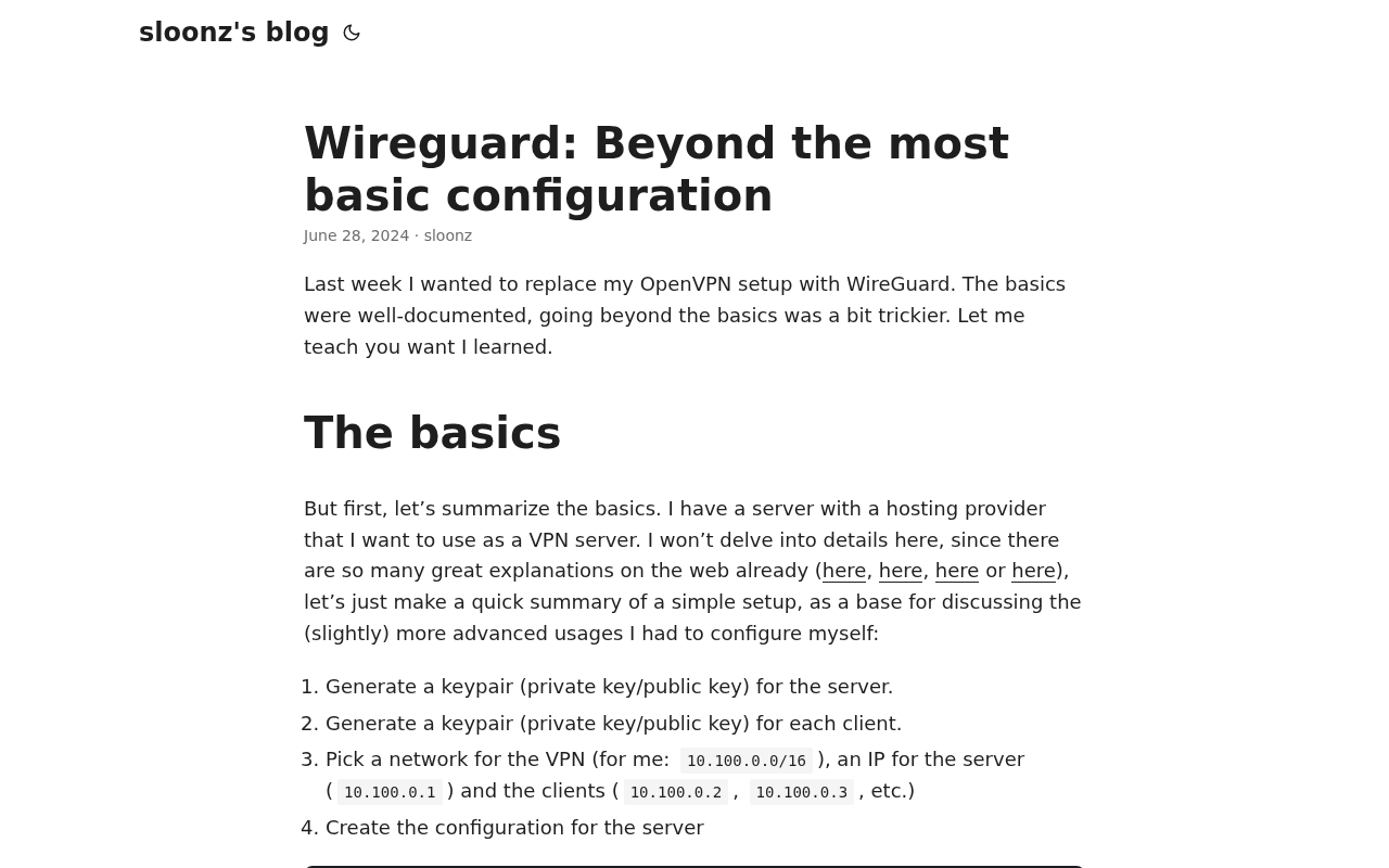 Screenshot of Wireguard: Beyond the most basic configuration