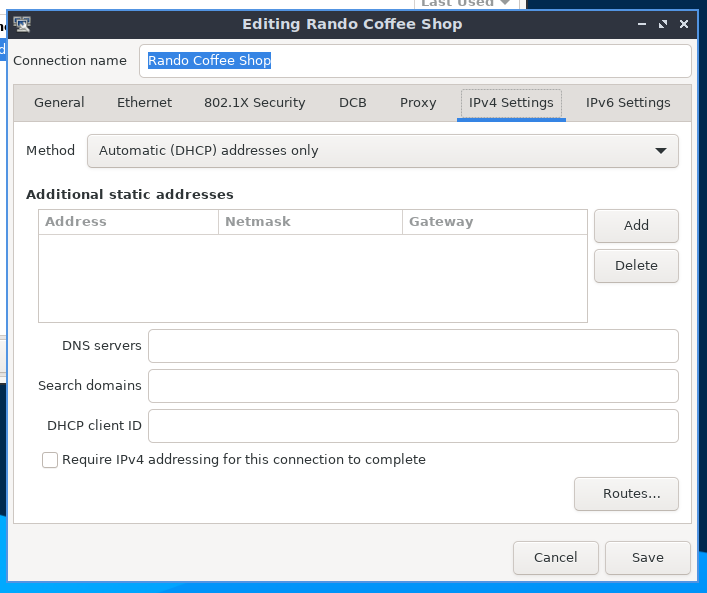 Screenshot of WireGuard DNS Configuration for Systemd