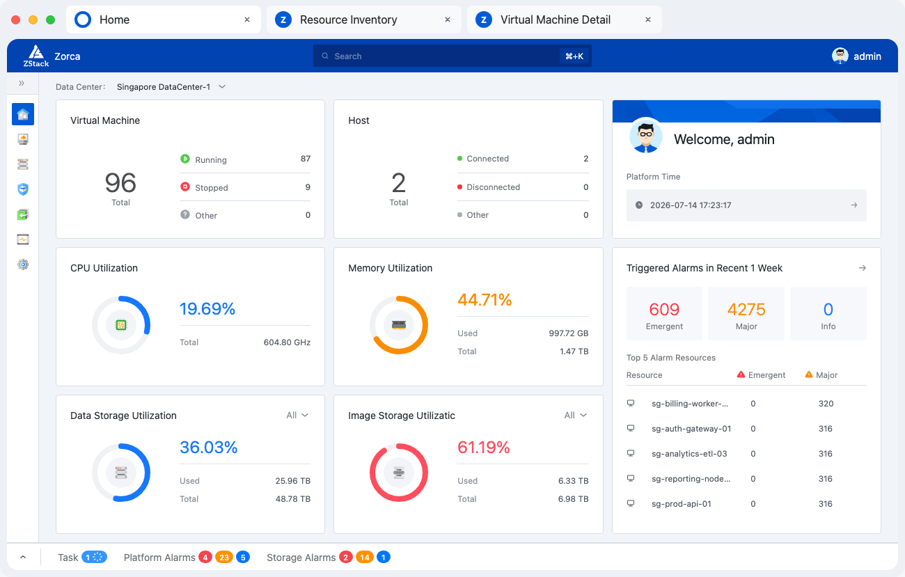 Screenshot of ZSvirt Community Edition | ZSvirt